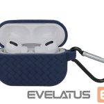 Headphone case iLike Apple Airpods 3 with hook Cas Navy Blue