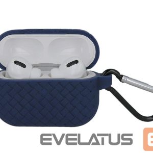 Headphone case iLike Apple Airpods 3 with hook Cas Navy Blue