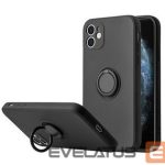 Back panel cover iLike Apple IPHONE 14 PRO MAX SILICONE RING Black