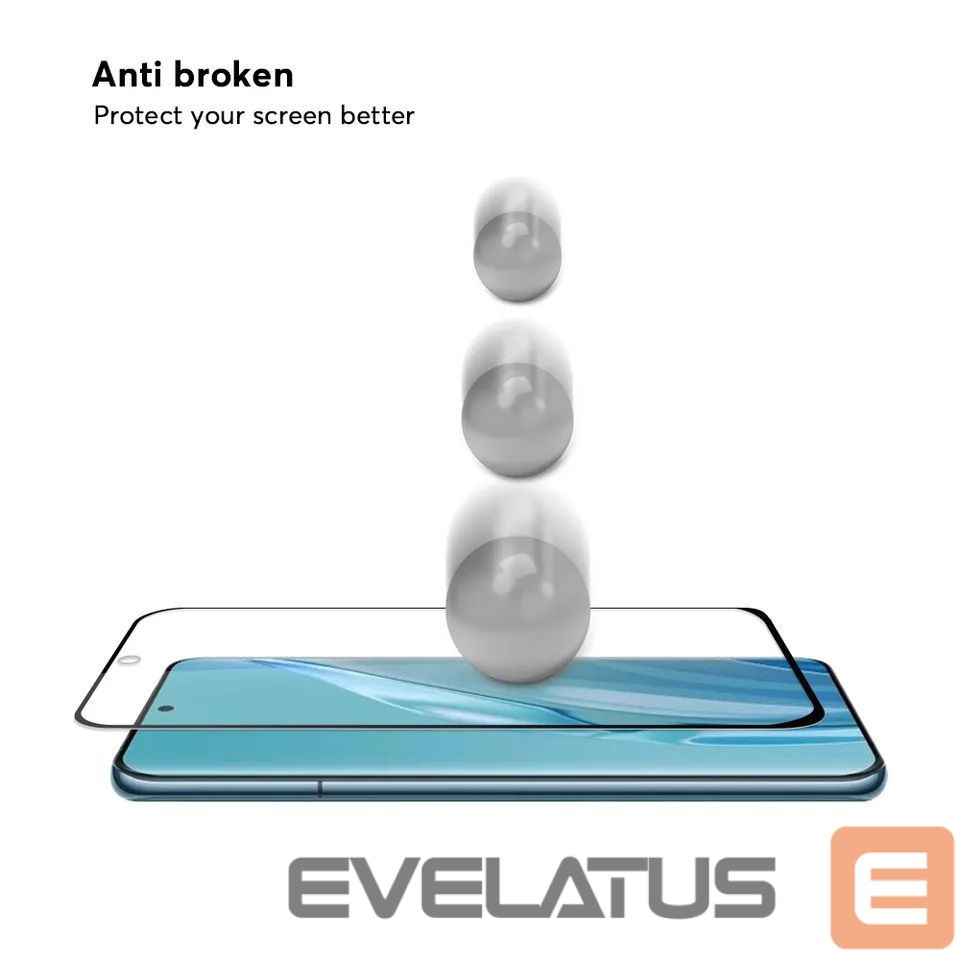 Protective glass Evelatus Huawei P60 PRO 2.5D Full Cover Japan Glue Glass Anti-Static
