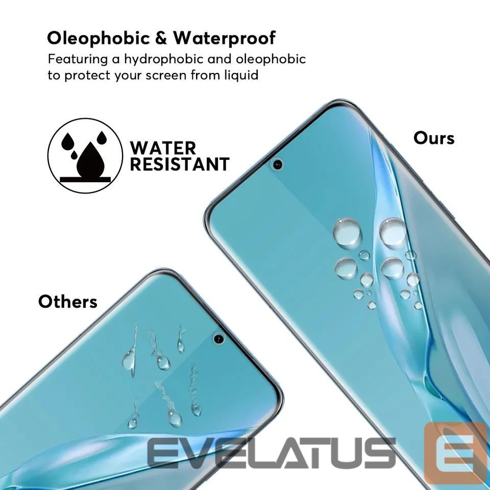 Protective glass Evelatus Huawei P60 PRO 2.5D Full Cover Japan Glue Glass Anti-Static