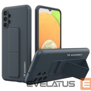 Back panel cover Wozinsky Samsung Galaxy A13 5G Kickstand Case silicone stand cover Navy Blue