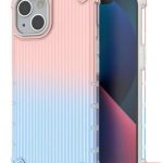Back panel cover iLike Apple iPhone 14 pink and blue armored Protect Case Blue