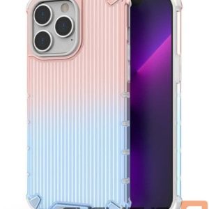 Back panel cover iLike Apple iPhone 14 Pro Max pink and blue armored case Protect Case