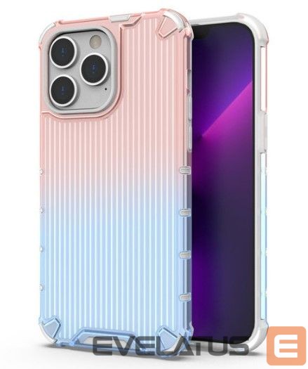 Back panel cover iLike Apple iPhone 14 Pro Max pink and blue armored case Protect Case