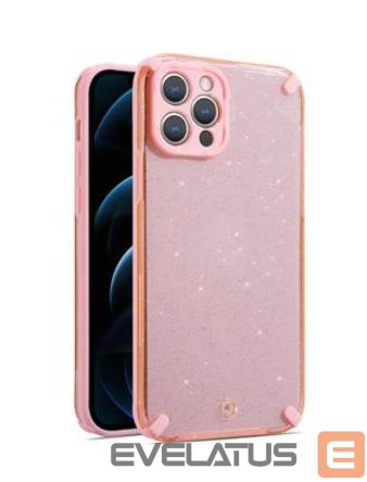 Back panel cover iLike Apple IPHONE 12 PRO MAX ARMOR GLITTER CASE Pink