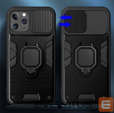 Back panel cover iLike Apple IPHONE 14 PRO MAX RING LENS CASE Black