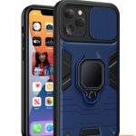 Back panel cover iLike Apple IPHONE 14 PRO MAX RING LENS CASE Blue