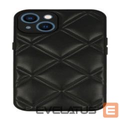 Back panel cover iLike Apple IPHONE 14 LEATHER 3D CASE Black