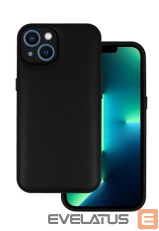 Back panel cover iLike Apple IPHONE 14 LEATHER 3D CASE Black