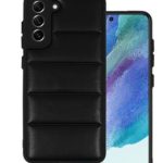 Back panel cover iLike Samsung GALAXY S21 FE LEATHER 3D CASE Black