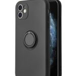 Back panel cover iLike Apple IPHONE 12 PRO SILICONE RING Black