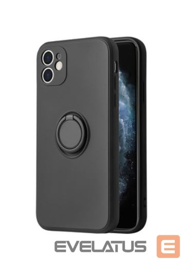 Back panel cover iLike Apple IPHONE 12 PRO SILICONE RING Black