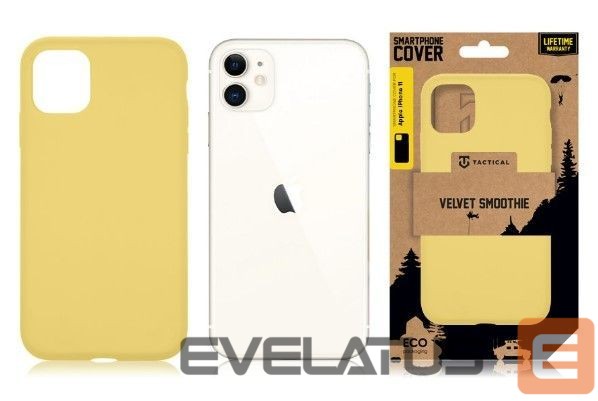 Back panel cover Tactical Apple iPhone 11 Velvet Smoothie Cover Yellow