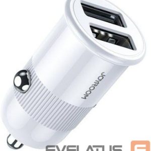 Auto charger Joyroom  3,1 A dual port smart car charger white (C-A06 White