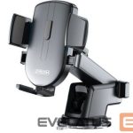 Auto holder Joyroom  Car phone holder with telescopic extendable arm for dashboard and windshield Black