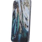 Back panel cover iLike Samsung Gold Glam case for Samsung Galaxy A14 4G / A14 5G feathers