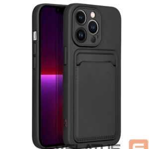 Back panel cover iLike Apple Card Cover case for iPhone 14 6,1 Black