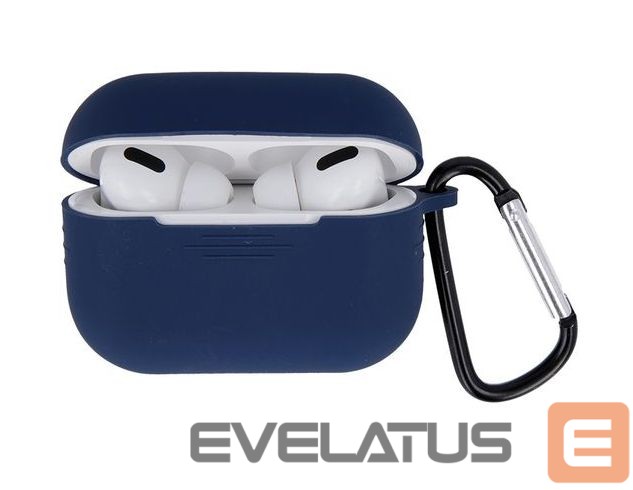 Headphone case iLike Apple Case for Airpods Pro 2 dark blue with hook