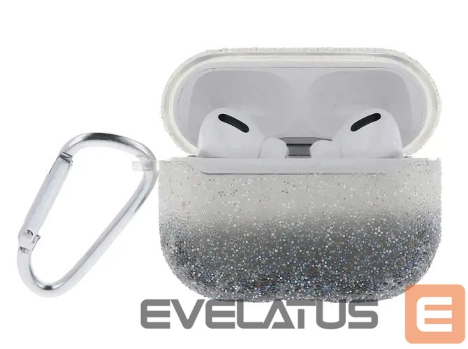 Back panel cover iLike Apple Caviar case for Airpods Pro gradient grey