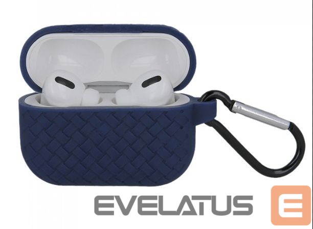 Headphone case iLike - Braid case for Airpods / Airpods 2 navy blue