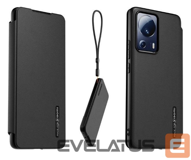 Back panel cover Xiaomi - 13 Lite with Necklace Book Case Black