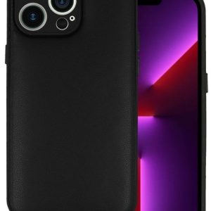 Back panel cover iLike Samsung GALAXY A14 4G LEATHER 3D CASE Black