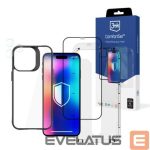 Back panel cover 3MK Apple iPhone 14 Pro Max Comfort Set 4 in 1 Transparent Black