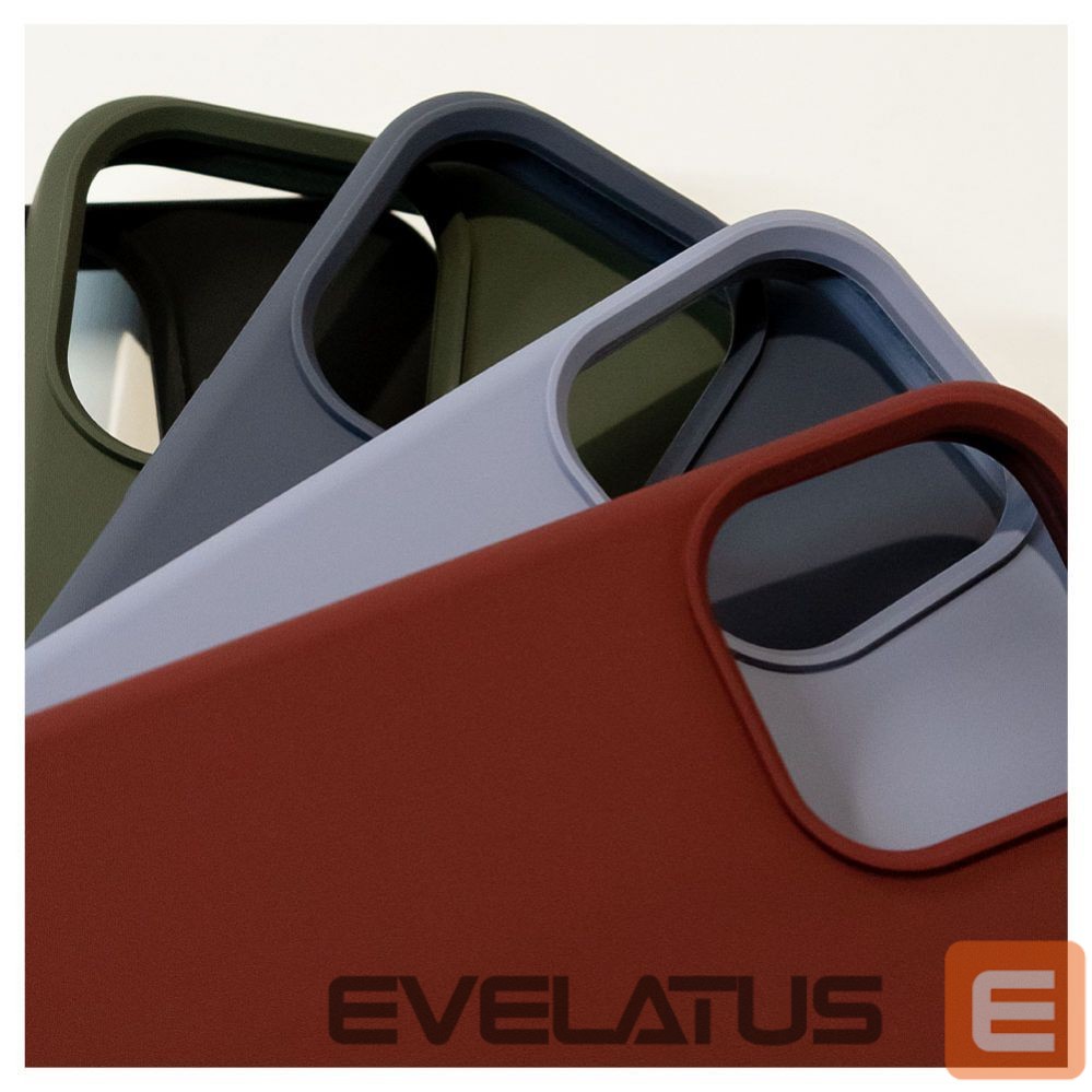 Back panel cover Evelatus Apple iPhone 15 Premium Soft Touch Silicone Case Black