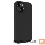 Back panel cover Evelatus Apple iPhone 15 Premium Soft Touch Silicone Case Black