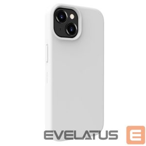 Back panel cover Evelatus Apple iPhone 15 Premium Soft Touch Silicone Case White