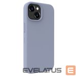 Back panel cover Evelatus Apple iPhone 15 Premium Soft Touch Silicone Case Lavender Gray