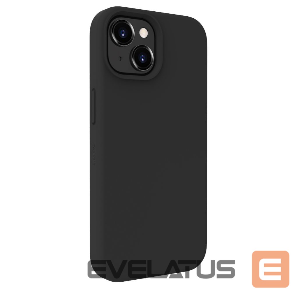 Back panel cover Evelatus Apple iPhone 15 Plus Premium Soft Touch Silicone Case Black