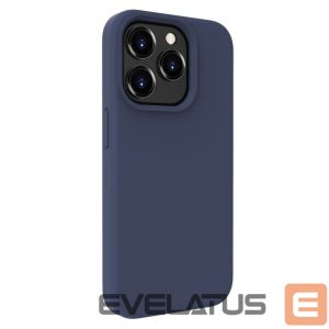 Back panel cover Evelatus Apple iPhone 15 Pro Premium Soft Touch Silicone Case Midnight Blue