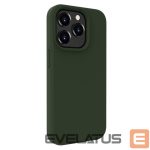 Back panel cover Evelatus Apple iPhone 15 Pro Premium Soft Touch Silicone Case Dark Olive