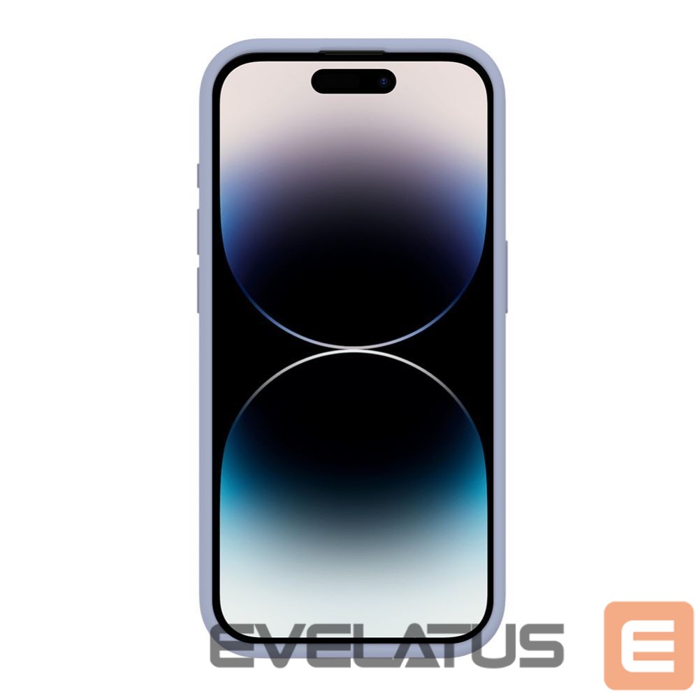 Back panel cover Evelatus Apple iPhone 15 Pro Premium Soft Touch Silicone Case Lavender Gray