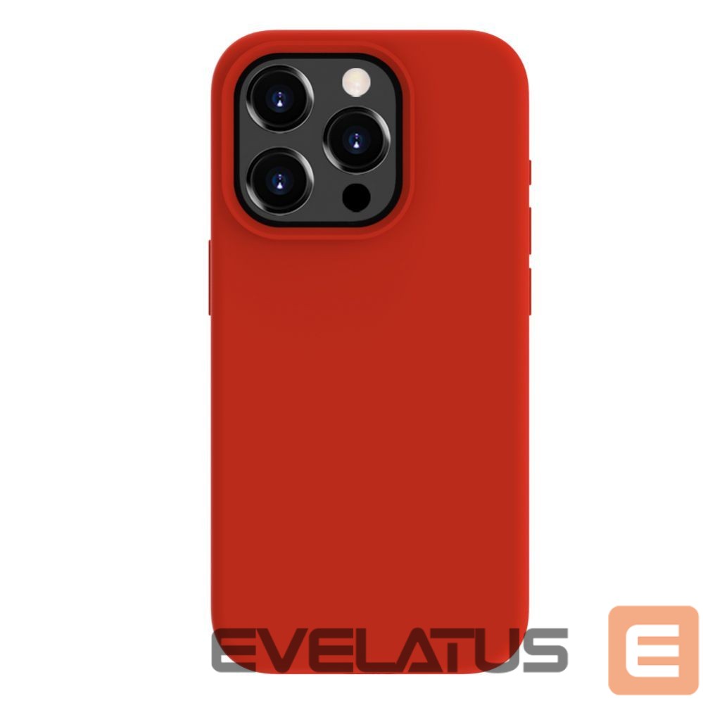 Back panel cover Evelatus Apple iPhone 15 Pro Premium Soft Touch Silicone Case Red