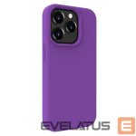 Back panel cover Evelatus Apple iPhone 15 Pro Max Premium Soft Touch Silicone Case Deep Purple