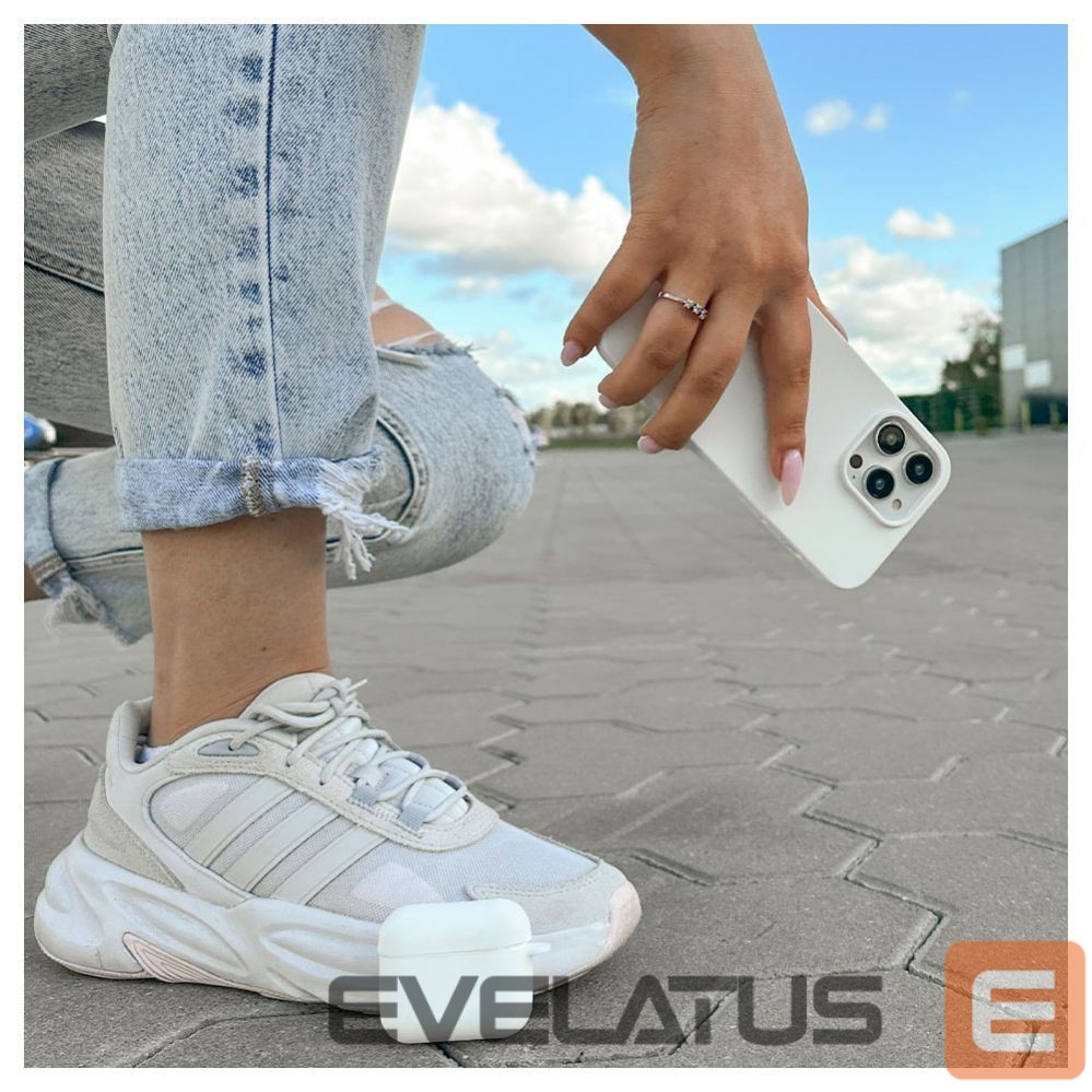Back panel cover Evelatus Apple iPhone 15 Pro Max Premium Soft Touch Silicone Case White