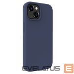 Back panel cover Evelatus Apple iPhone 15 Premium Magsafe Soft Touch Silicone Case Midnight Blue
