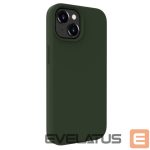 Back panel cover Evelatus Apple iPhone 15 Premium Magsafe Soft Touch Silicone Case Dark Olive