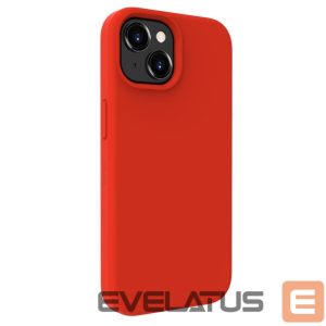 Back panel cover Evelatus Apple iPhone 15 Premium Magsafe Soft Touch Silicone Case Red