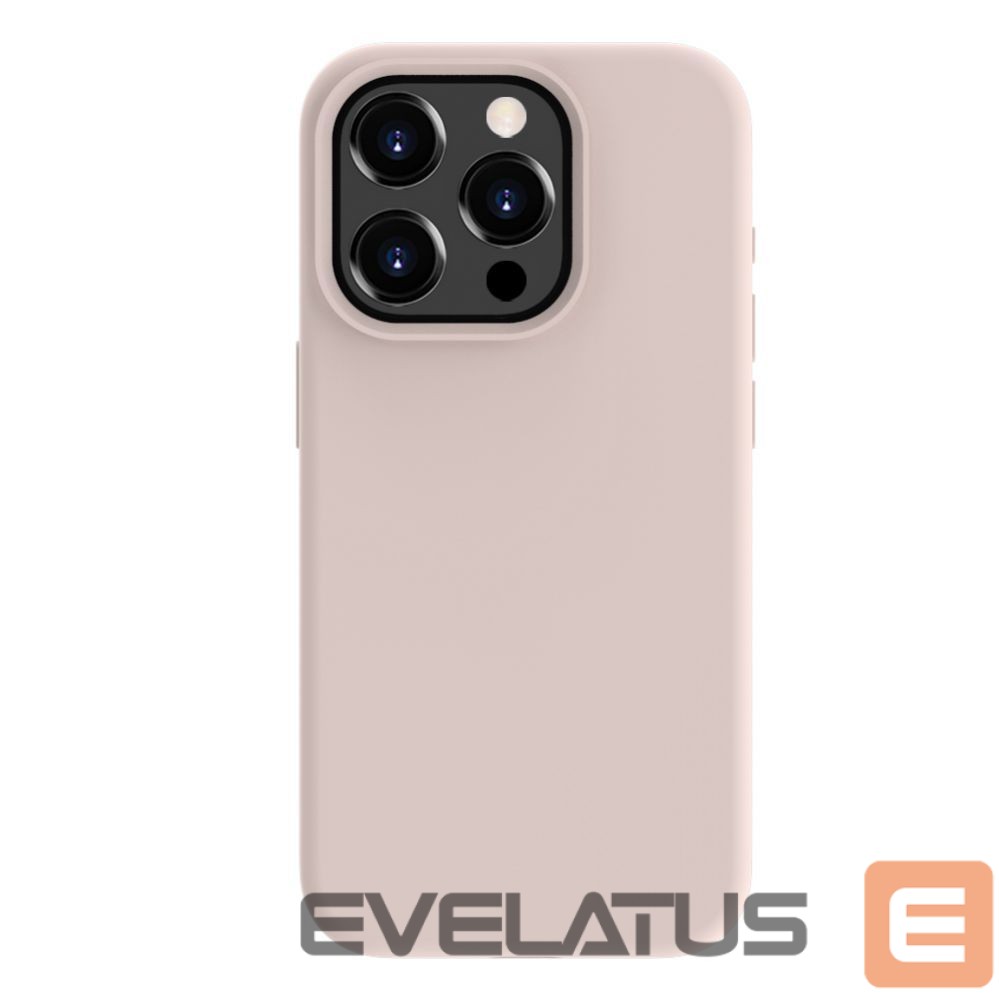Back panel cover Evelatus Apple iPhone 15 Pro Max Premium Magsafe Soft Touch Silicone Case Pink Sand