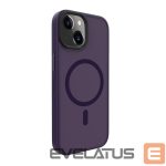 Back panel cover Evelatus Apple iPhone 15 Hybird Case With Magsafe PC+TPU Deep Purple