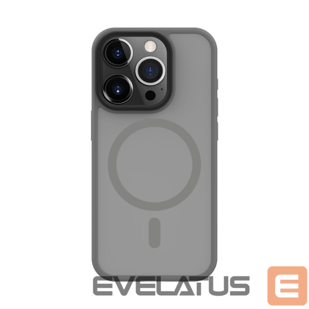 Back panel cover Evelatus Apple iPhone 15 Pro Hybird Case With Magsafe PC+TPU Silver