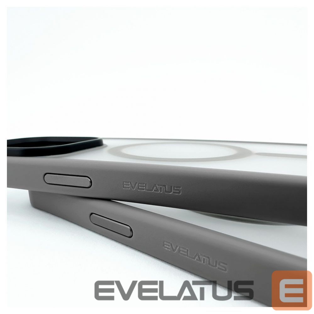 Back panel cover Evelatus Apple iPhone 15 Pro Hybird Case With Magsafe PC+TPU Silver