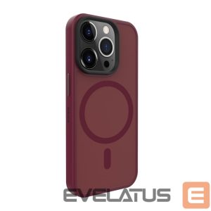 Back panel cover Evelatus Apple iPhone 15 Pro Hybird Case With Magsafe PC+TPU Plum