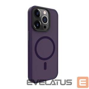 Back panel cover Evelatus Apple iPhone 15 Pro Max Hybird Case With Magsafe PC+TPU Deep Purple