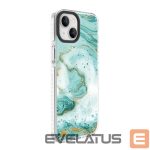 Back panel cover Evelatus Apple iPhone 15 PC+TPU With MagSafe Customized Print Blue Marble