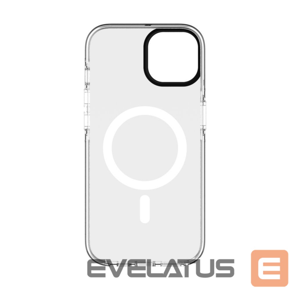 Back panel cover Evelatus Apple iPhone 15 Plus PC+TPU With MagSafe Customized Print Marble Purple